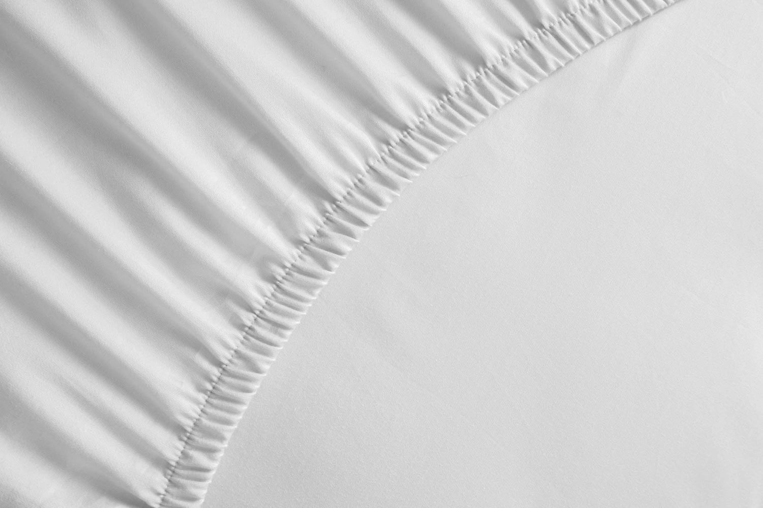 Fitted Sheet, Cotton, White