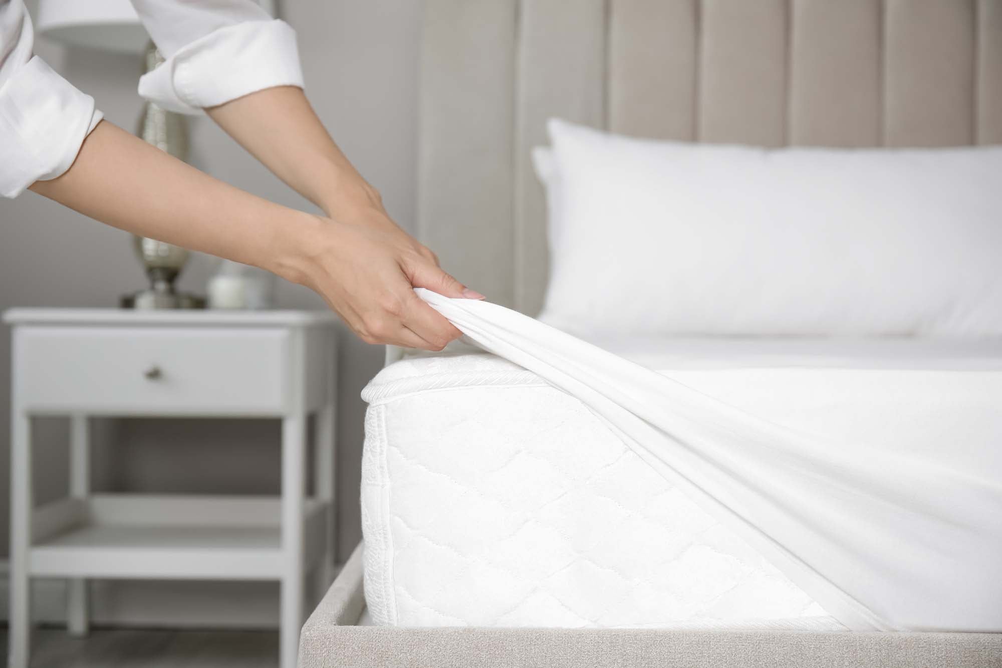 Fitted Sheet, Cotton, White