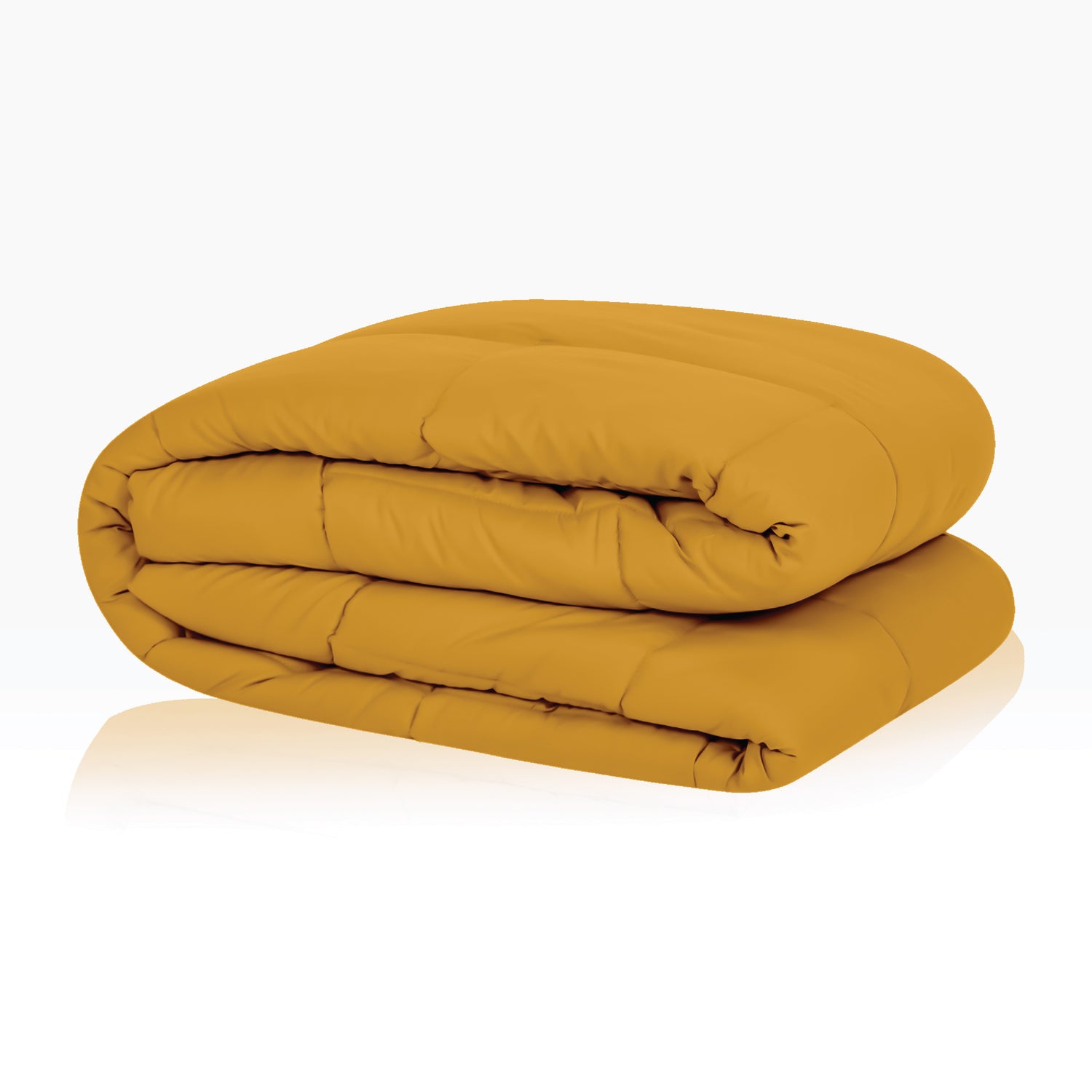 Plush Reversible Comforter Down Alternative, Ash Grey + Chai Tea