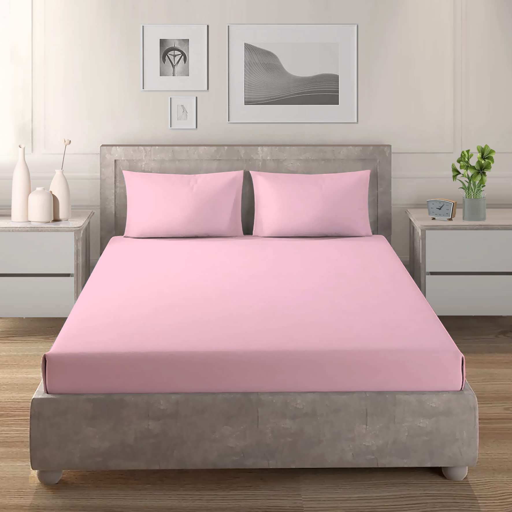 Flat Sheet, Cotton, Flamingo Pink