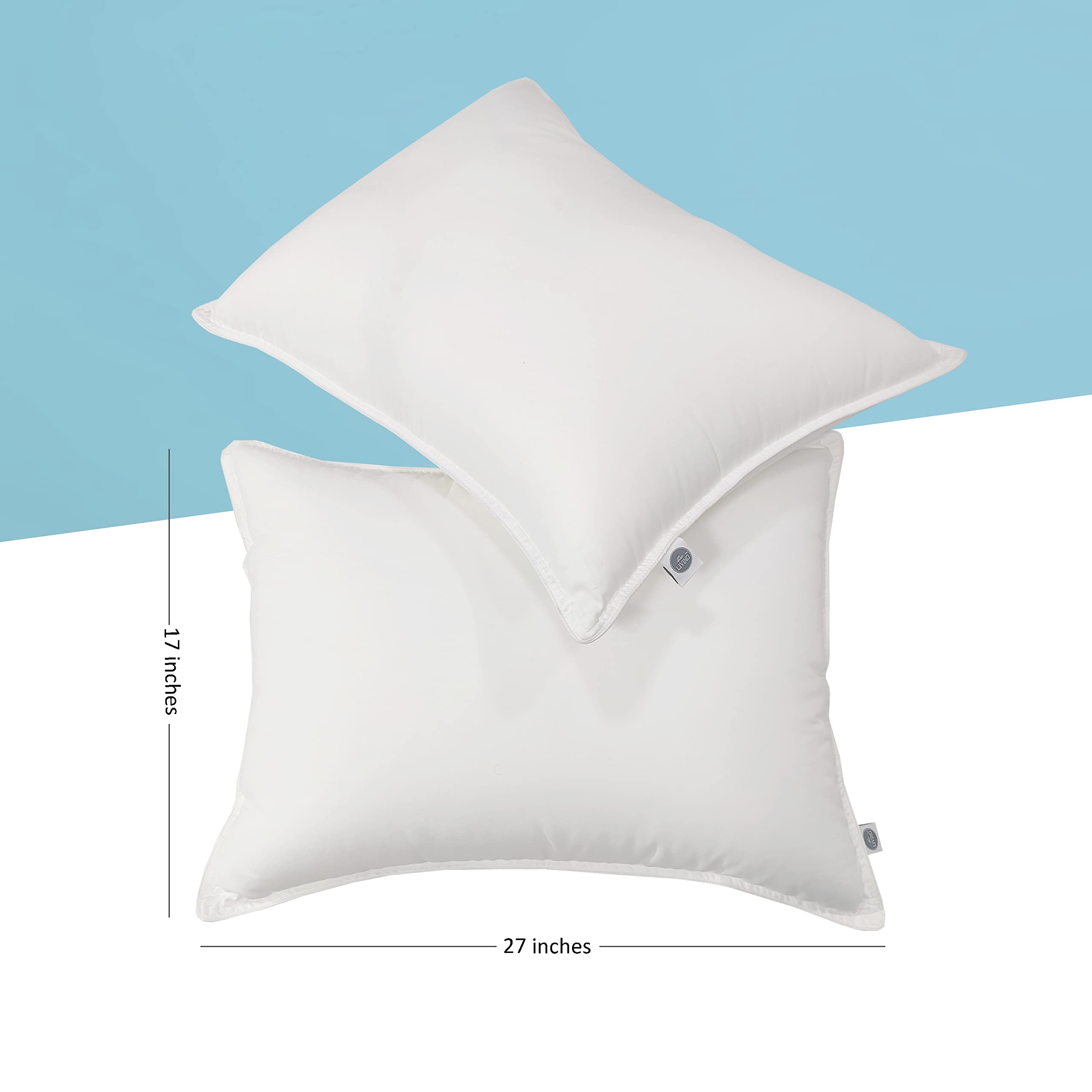 Down Alternative, Soft Microfiber Pillow, White
