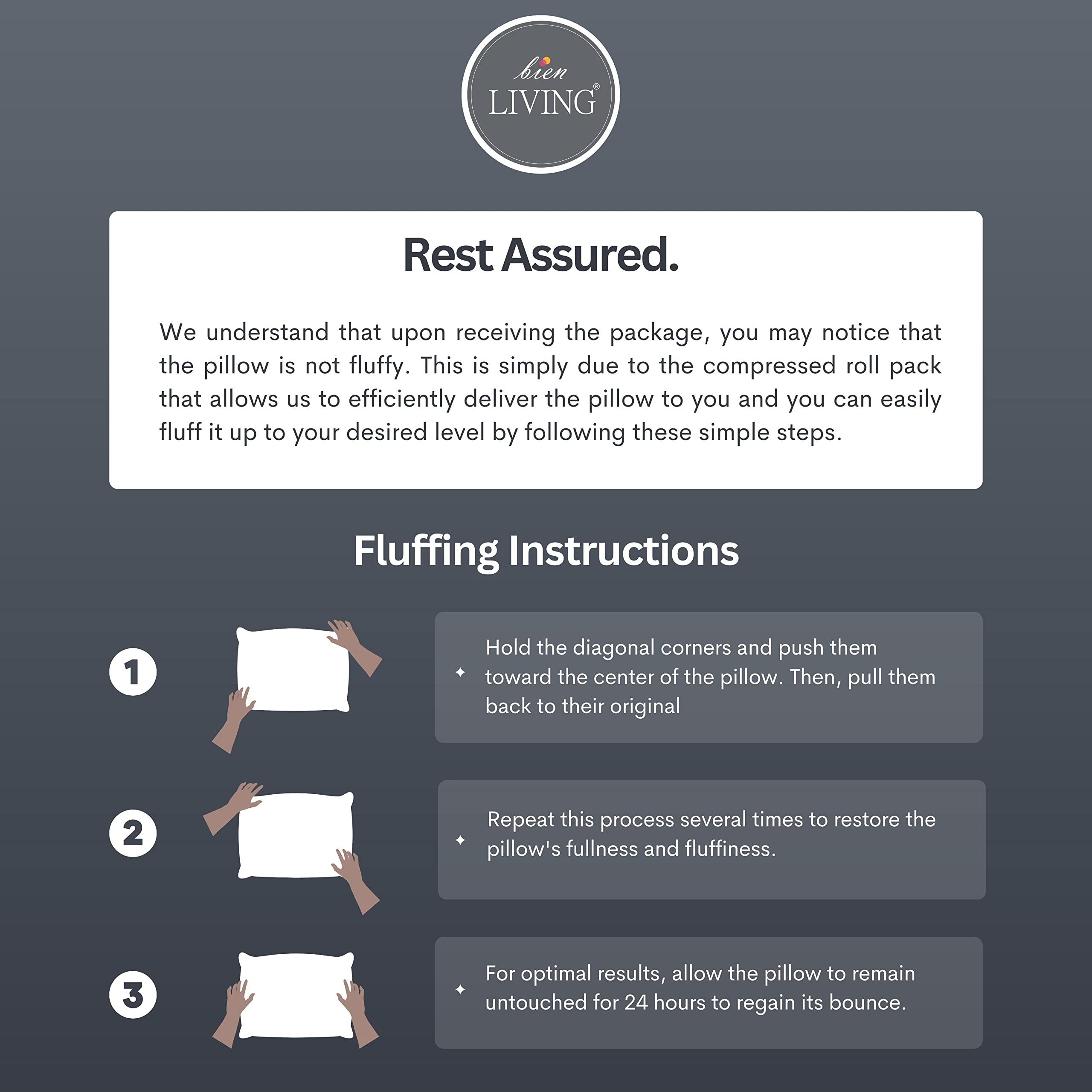 Down Alternative, Soft Microfiber Pillow, White