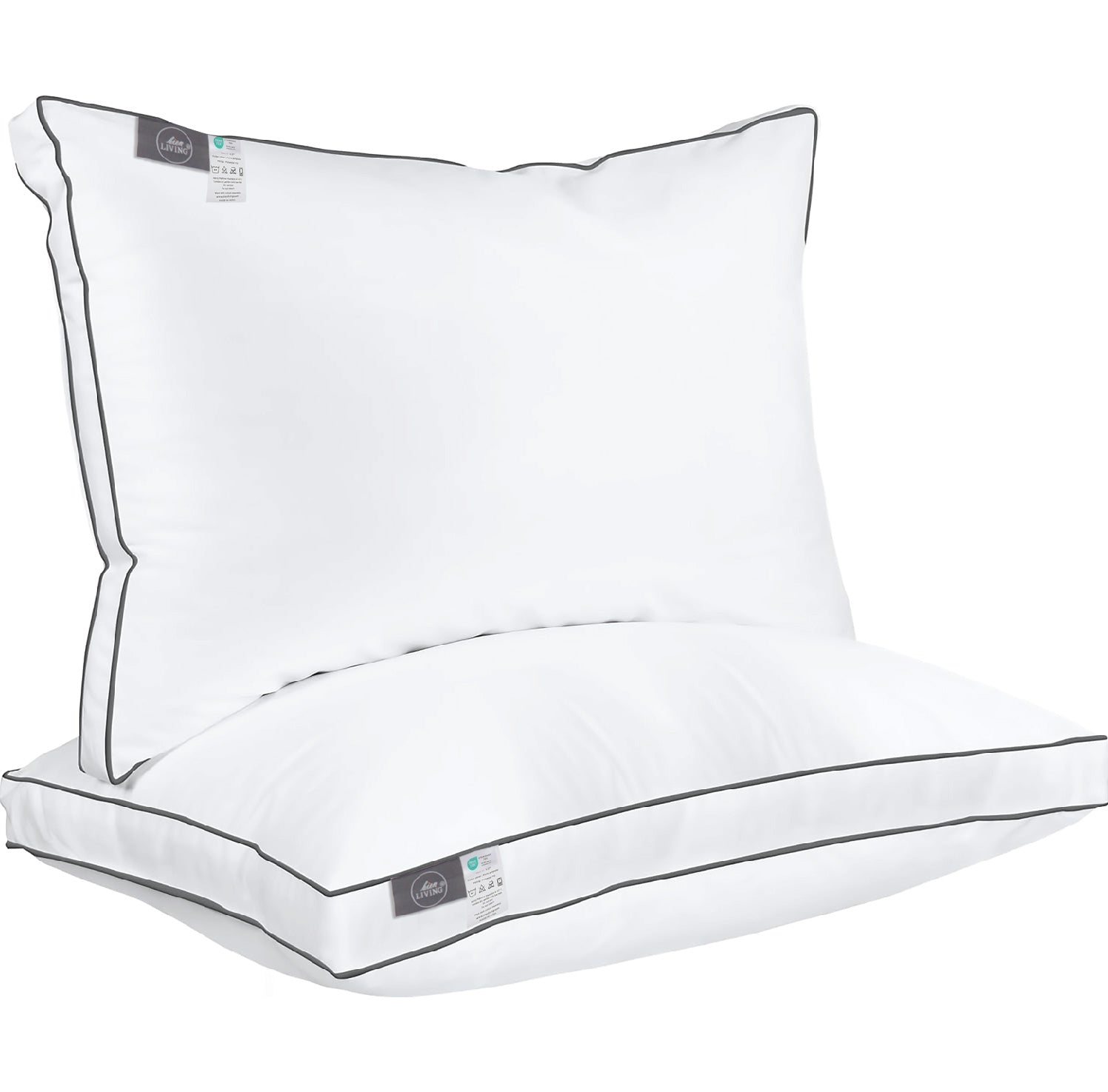 Plush Firm, Firm Microfiber Pillow, White