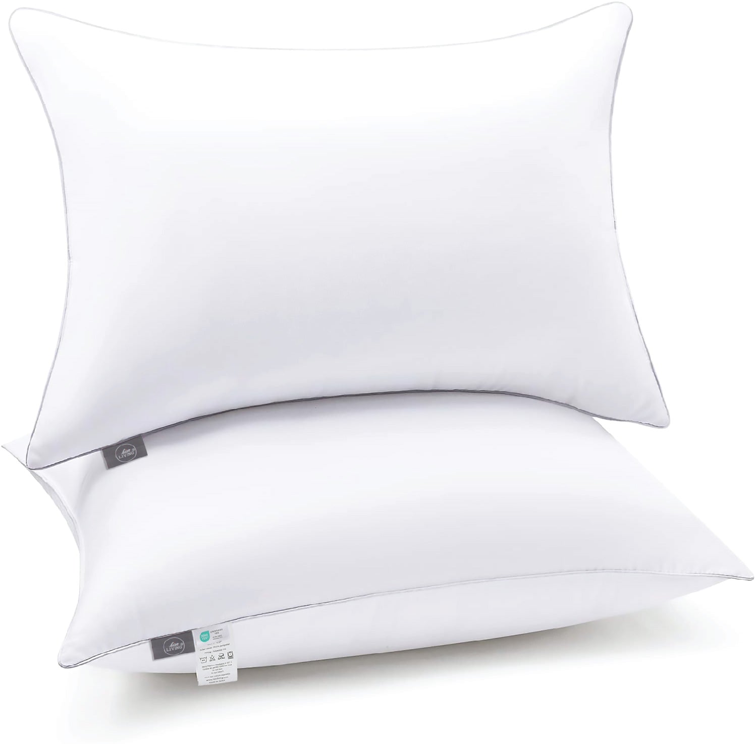 Down Alternative, Soft Microfiber Pillow, White