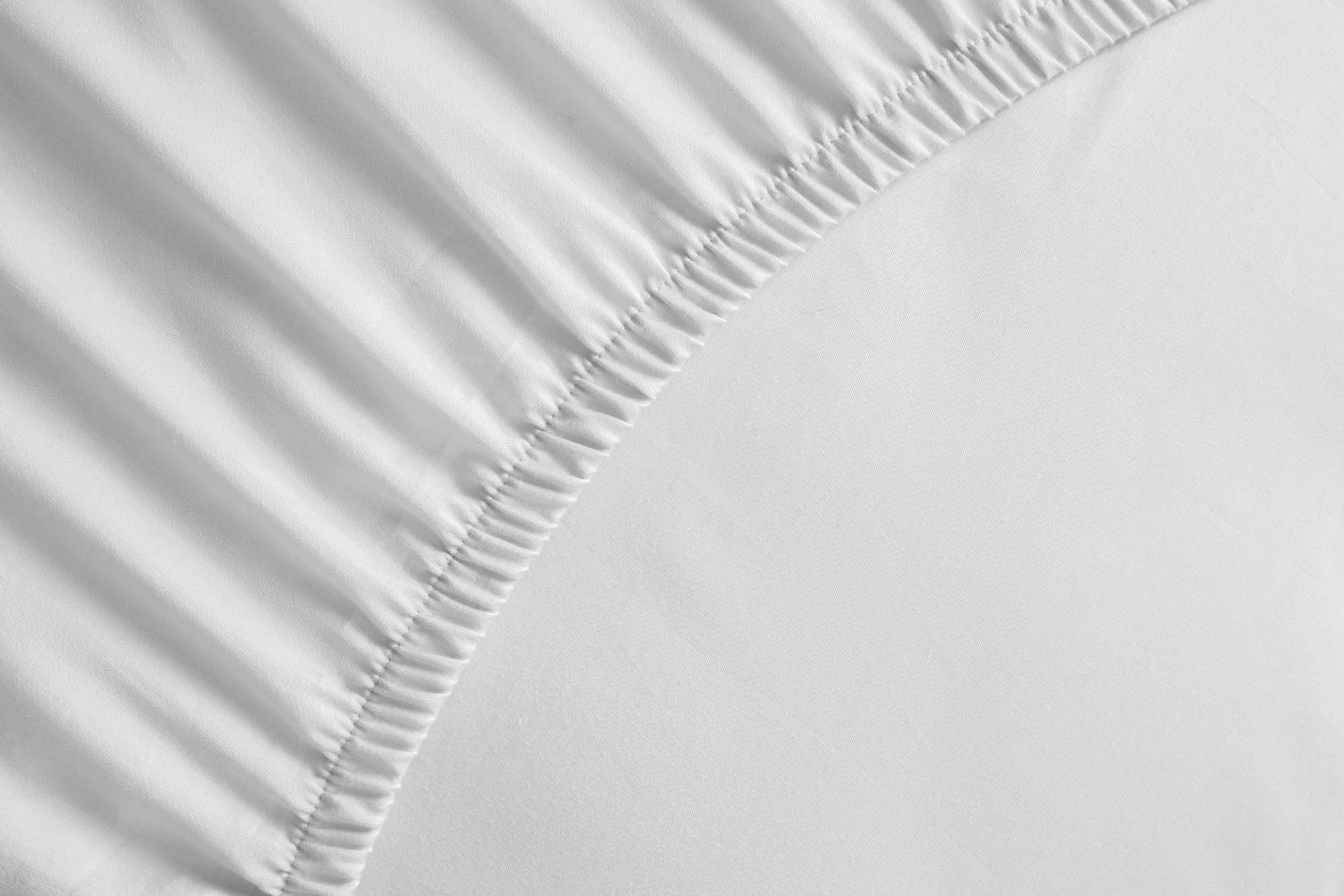 100% cotton - Fitted Bed Sheet - White