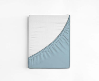 100% cotton - Fitted Bed Sheet - Light Blue