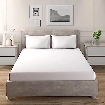 Fitted Sheet, Cotton, White