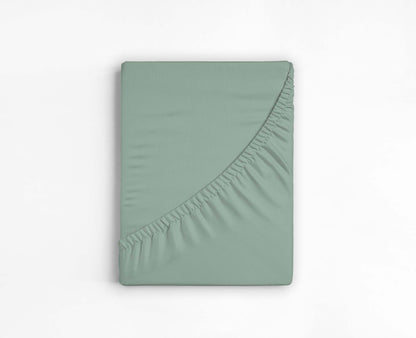 100% cotton - Fitted Bed Sheet -  Mint