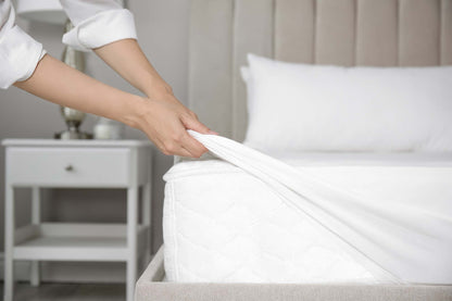 100% cotton - Fitted Bed Sheet - White