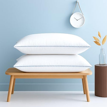 bien LIVING Softmax Pillow, Standard Size, 17x27 Inches, White, Pack of 2