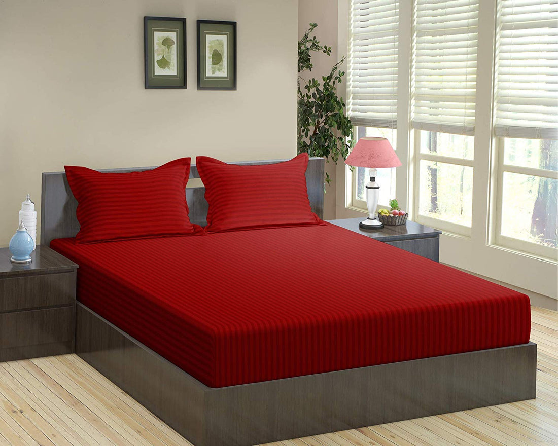 Bedsheet Single / Double Bed, Red