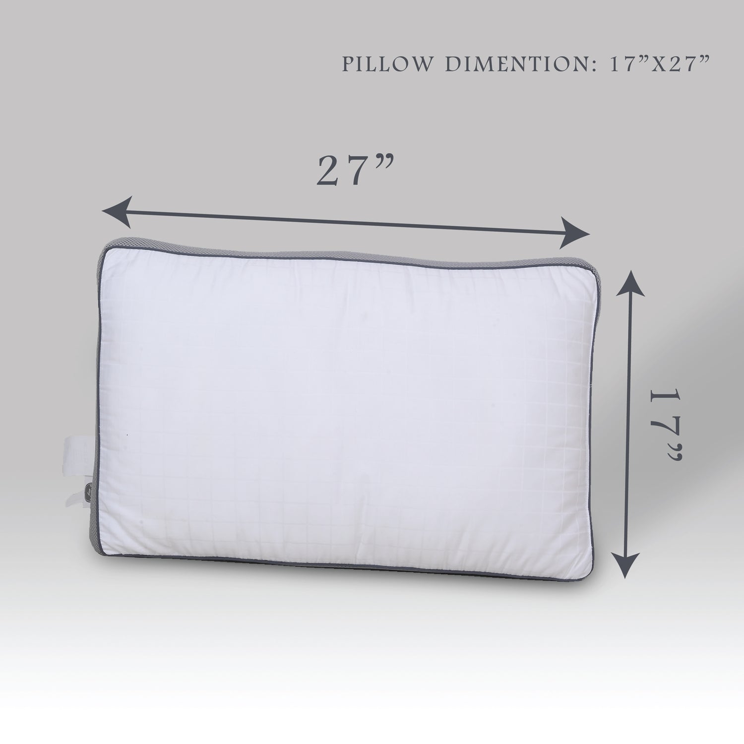 Air Vent, Soft Microfiber Pillow, White