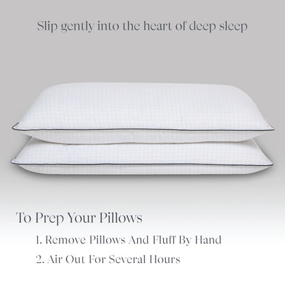 Anti-Stress, Soft Microfiber Pillow, White