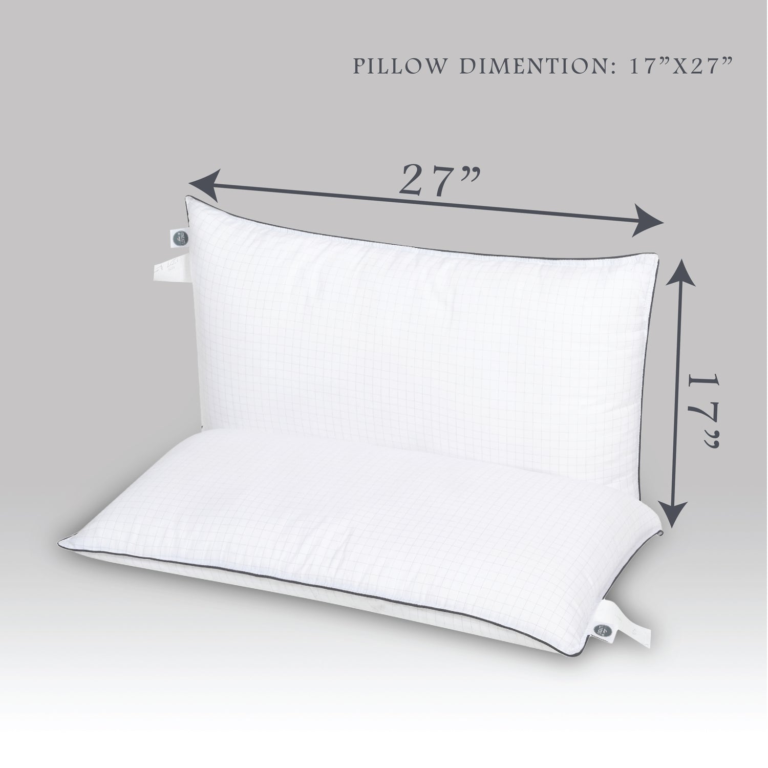 Anti-Stress, Soft Microfiber Pillow, White