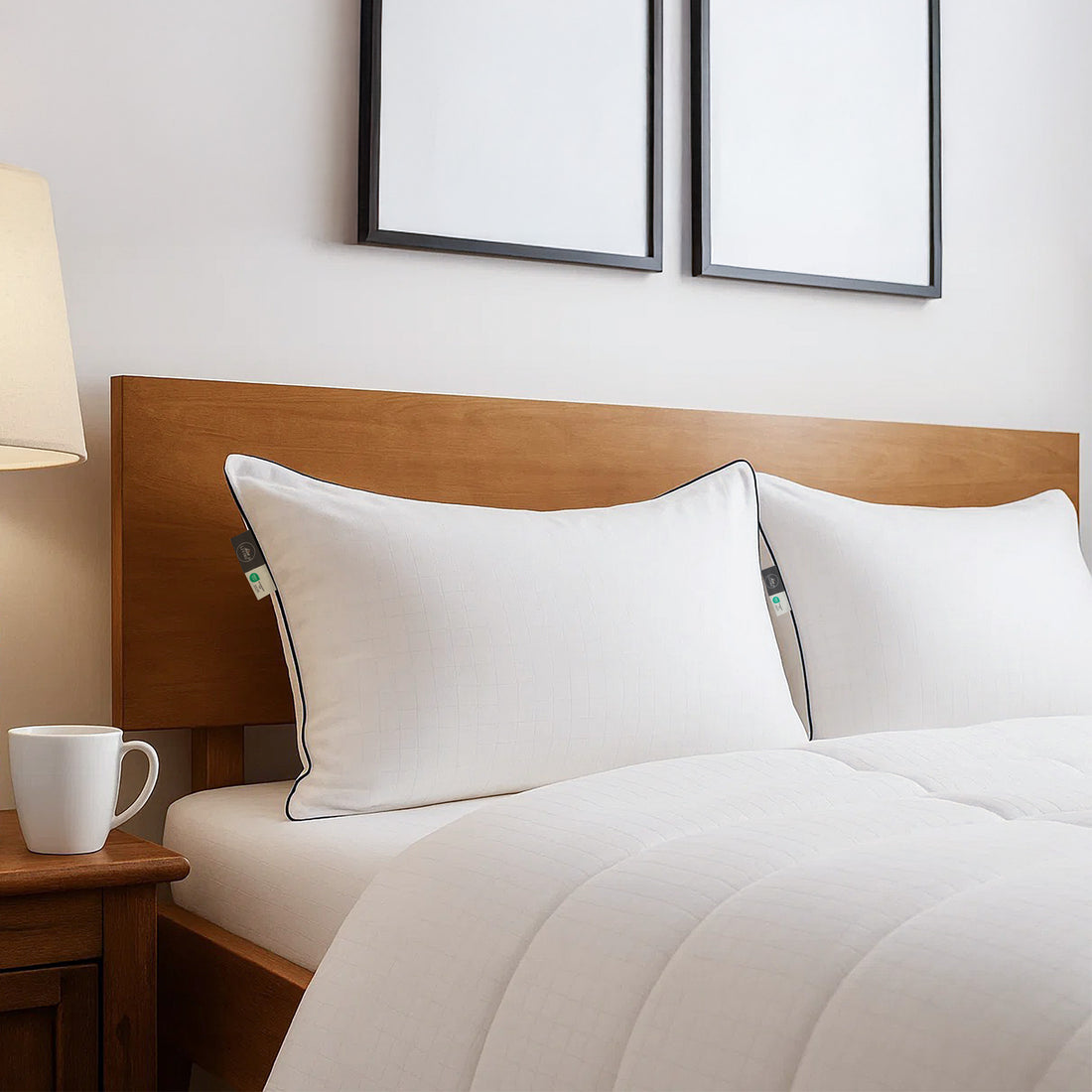 Anti-Stress, Soft Microfiber Pillow, White