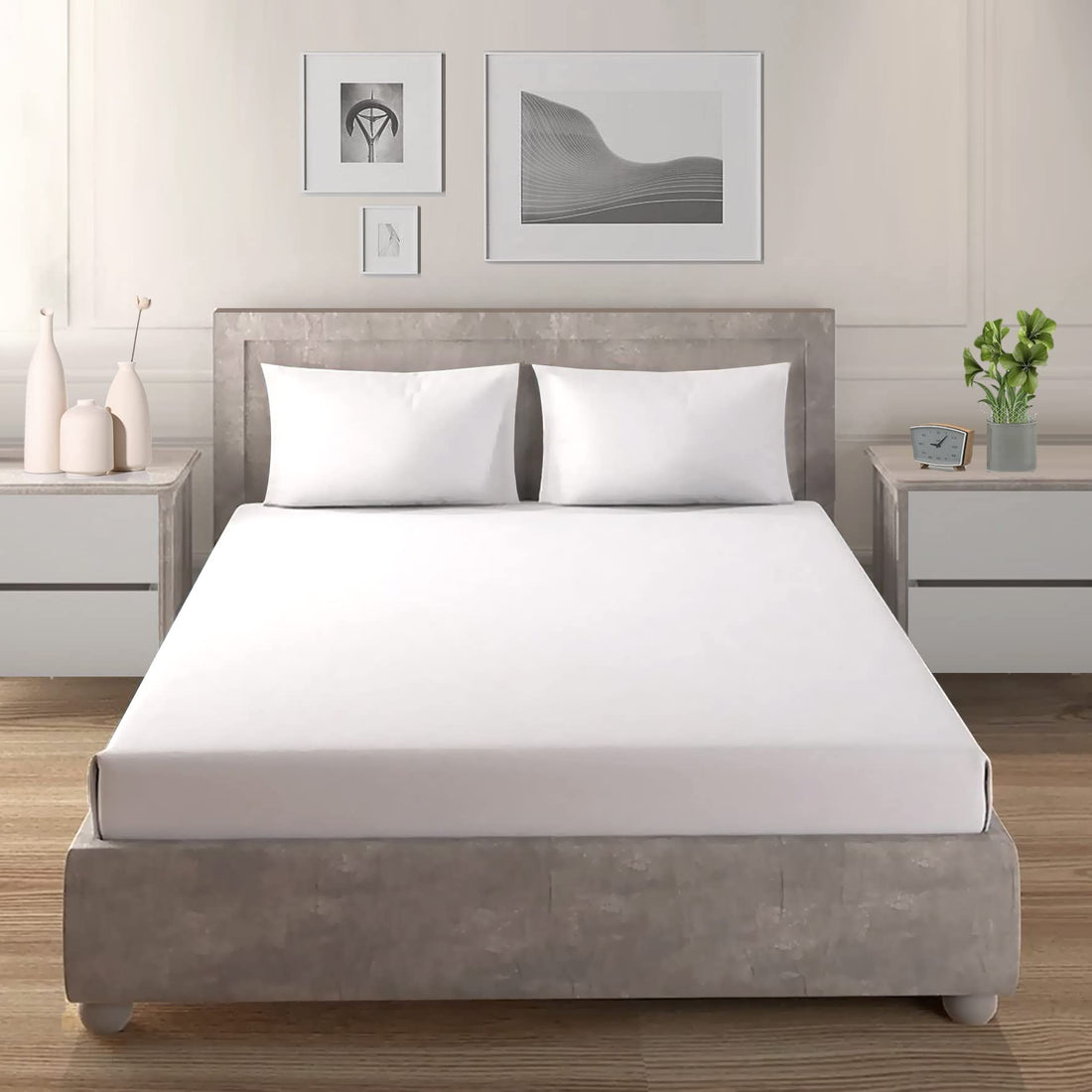 Flat Sheet, Cotton, White