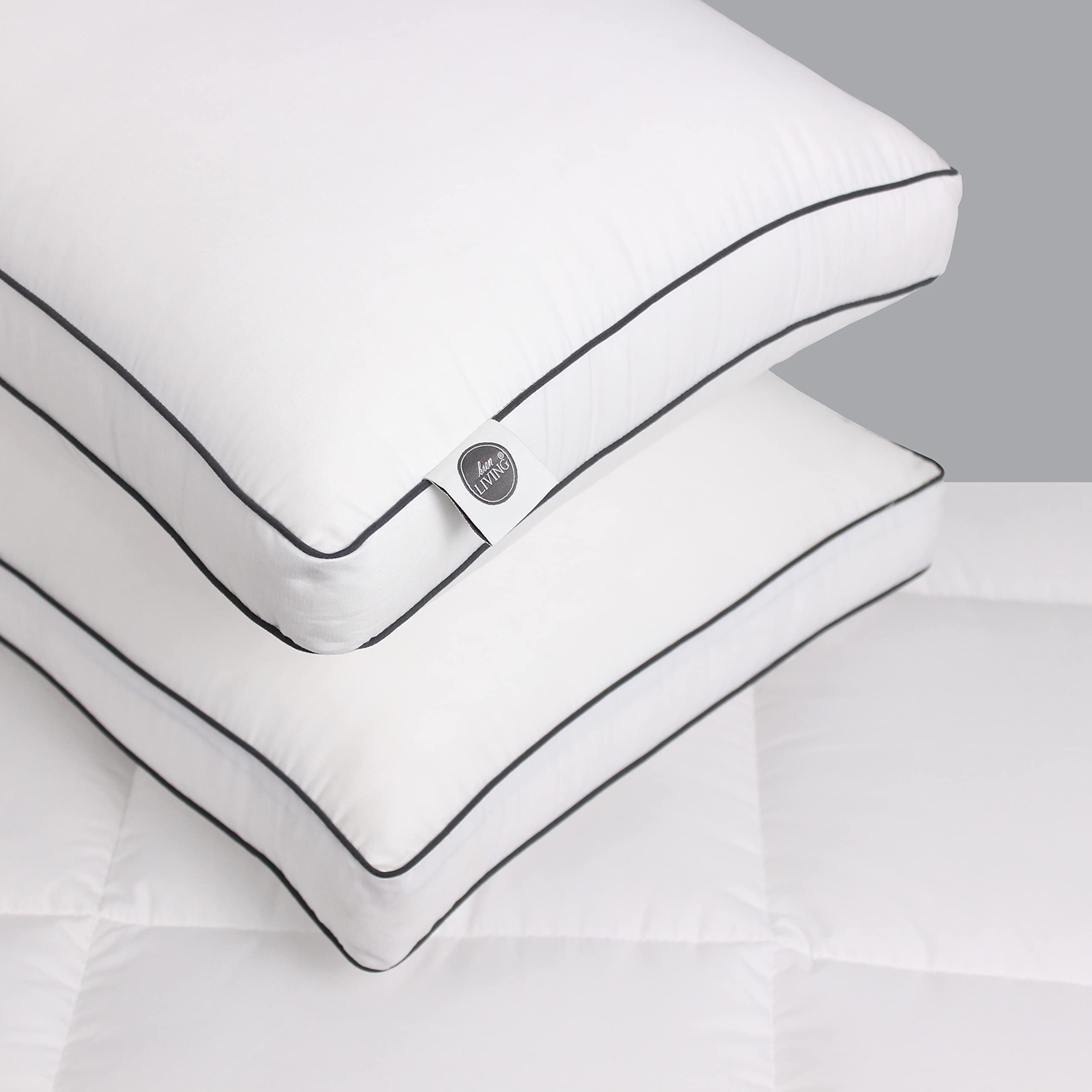 Plush Firm Pillow , White (Pack of 2)