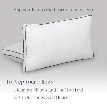 Plush Firm, Firm Microfiber Pillow, White