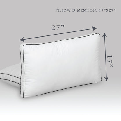 Plush Firm, Firm Microfiber Pillow, White