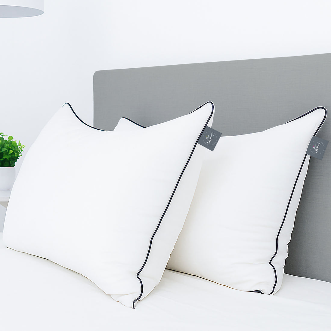 Plush Pillow, Soft Microfiber Pillow, White