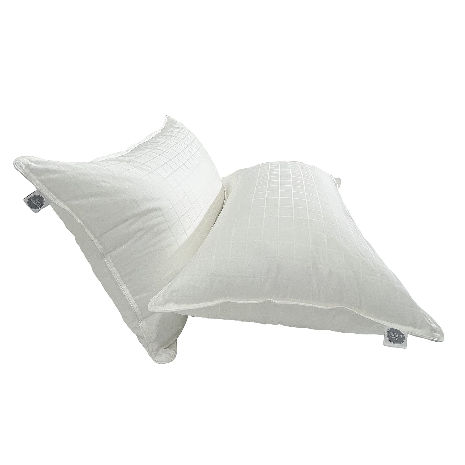Pristine Pillow Set of 2, White, 17 x 27 Inches