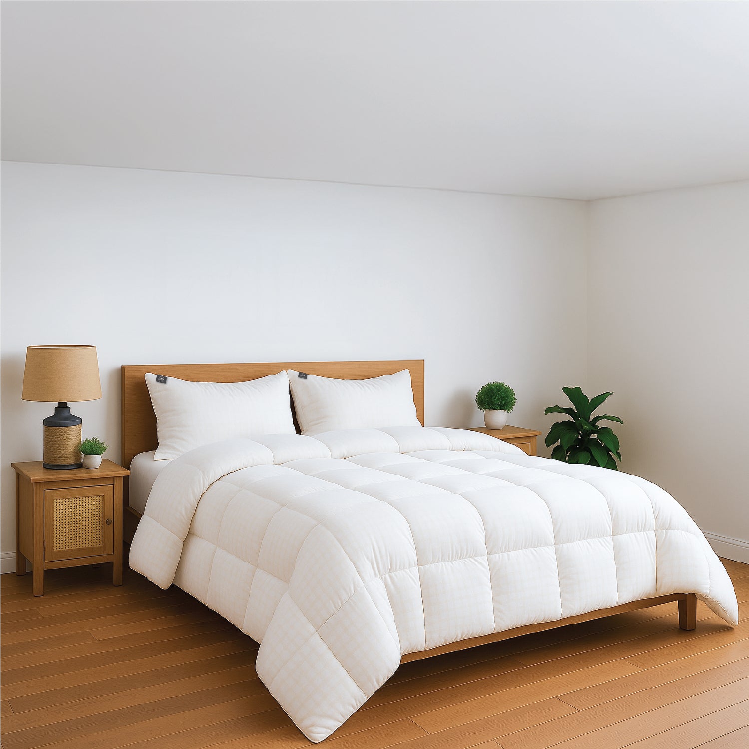 White Story Regency Check Duvet