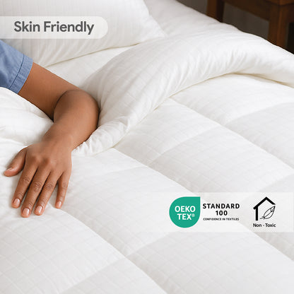 White Story Regency Check Duvet