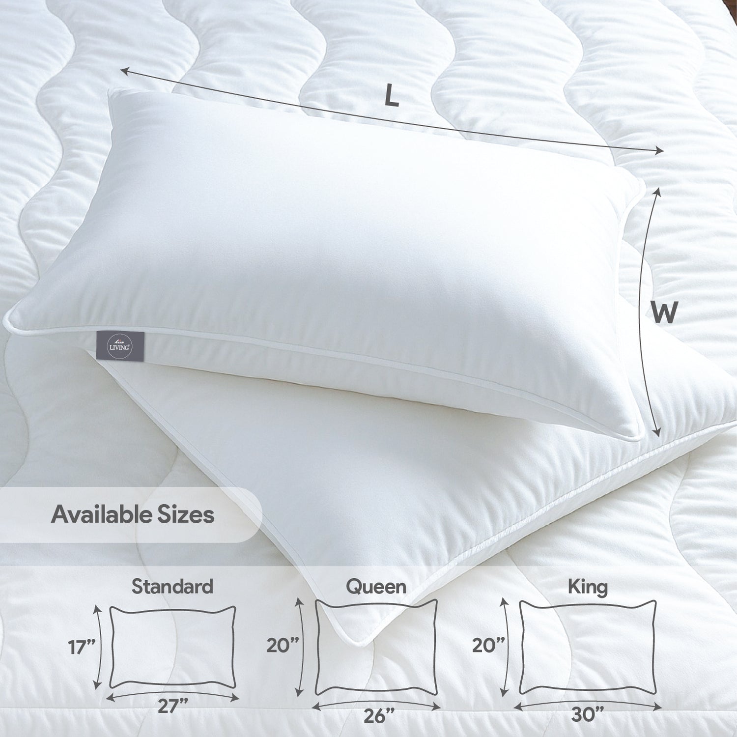 White Story Down Alternative Pillow, White -Twin Pack