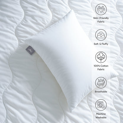 White Story Down Alternative Pillow, White -Twin Pack