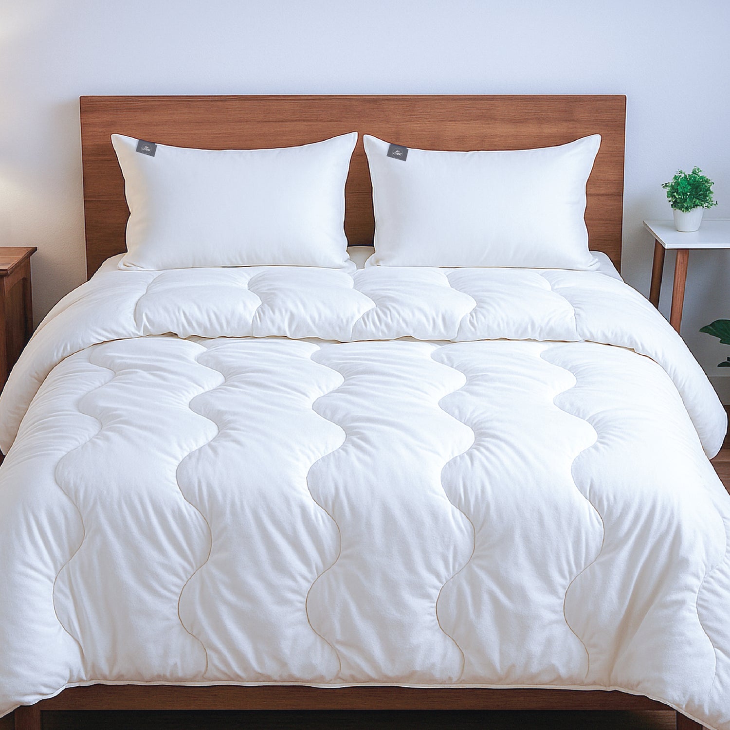 White Story Down Alternative Pillow, White -Twin Pack