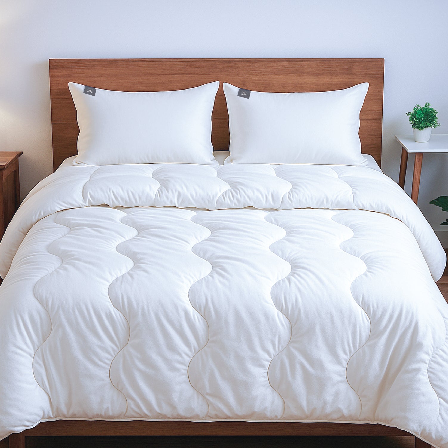 White Story Down Alternative Pillow, White -Twin Pack