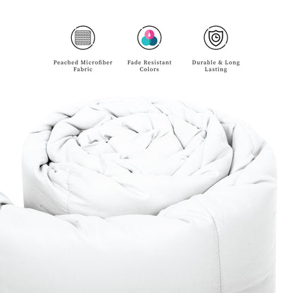 Plush Comforter Down Alternative, White