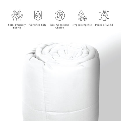 Plush Comforter Down Alternative, White