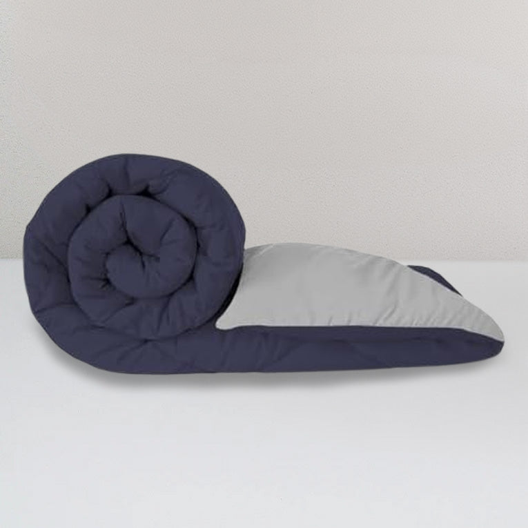 Reversible Comforter Single / Double 110 GSM, Ash Grey + Eclipse