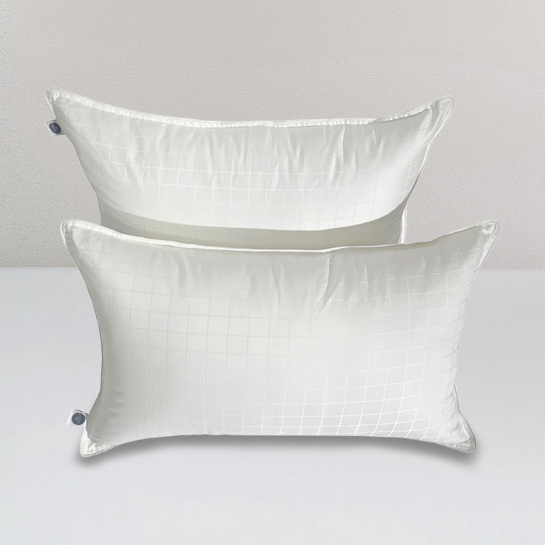 Pristine Pillow Set of 2, White, 17 x 27 Inches